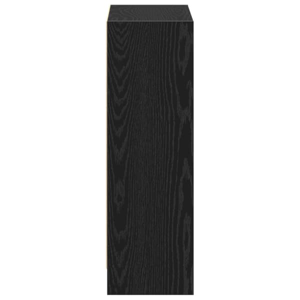vidaXL Bokskap Svart Eik 60 x 24 x 76 cm Konstruert tre