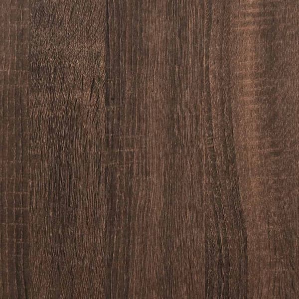 vidaXL Bokhylle brun eik 60x24x76,5 cm konstruert tre
