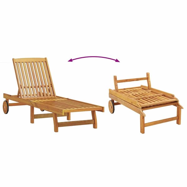 vidaXL Solstol 2-person 3 pcs Brun Solid akasietre