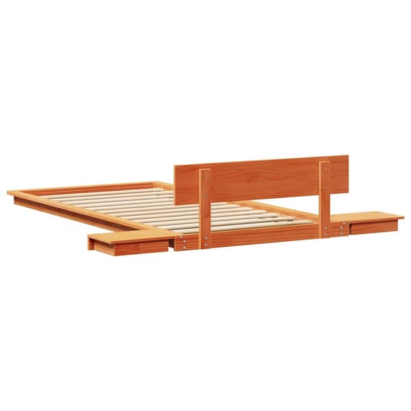 vidaXL Sängram Brun 90 x 190 cm trä