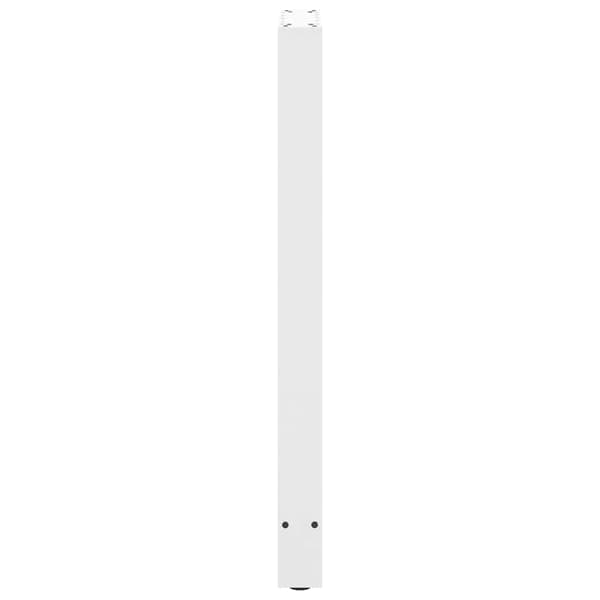 vidaXL Soffbordsben vit 2 st 50x(100-101) cm stål