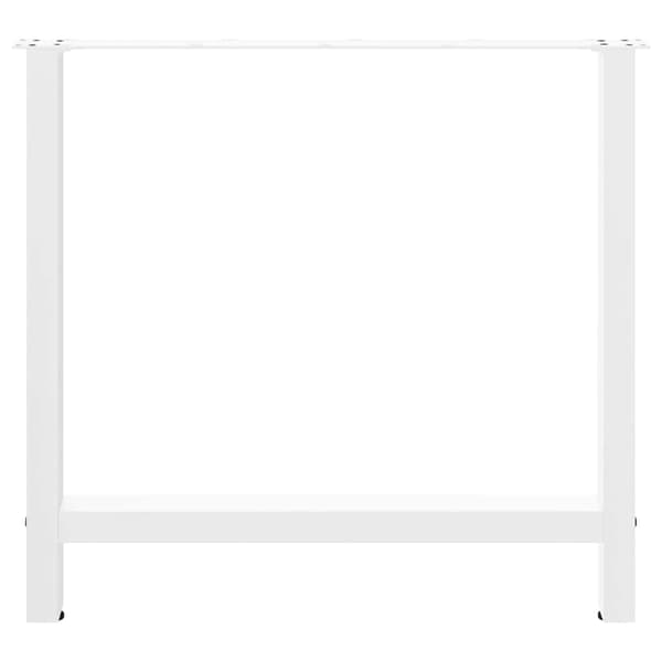 vidaXL Soffbordsben vit 2 st 80x(72-73) cm stål