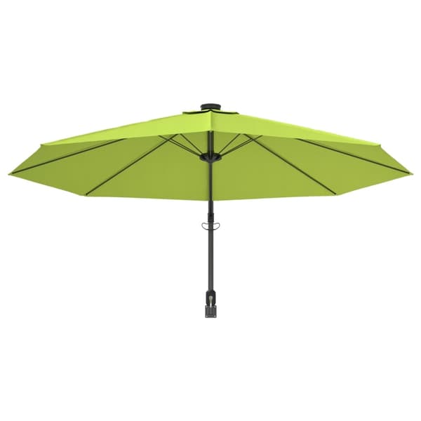 vidaXL Väggmonterat parasoll äpplegrön 290 cm