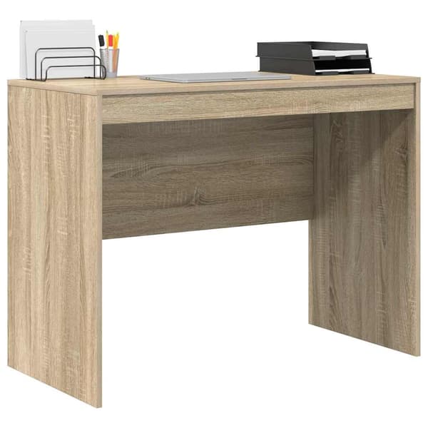 vidaXL Skrivebord Sonoma eik 100 x 50 x 76 cm