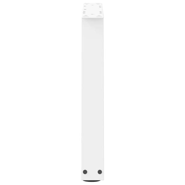 vidaXL Matbordsben V-formade 2 st vit 60x(42-43,3) cm stål
