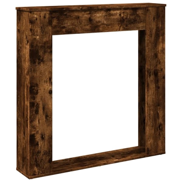 vidaXL Peisramme røkt eik 100x20x100 cm konstruert tre