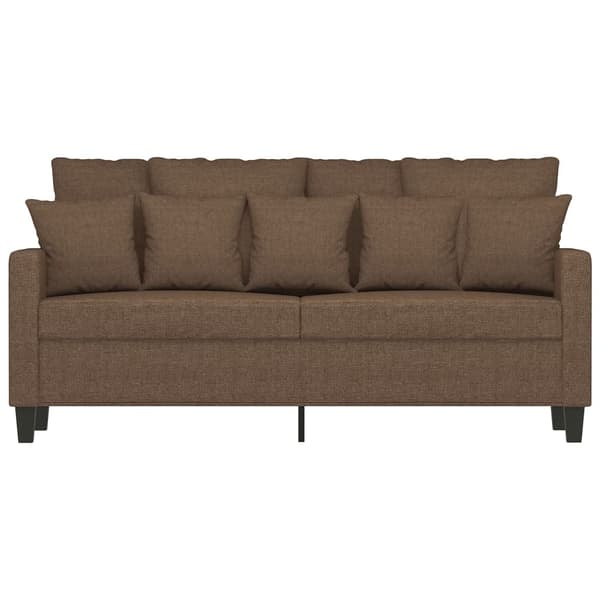 vidaXL 2-sitssoffa brun 140 cm tyg