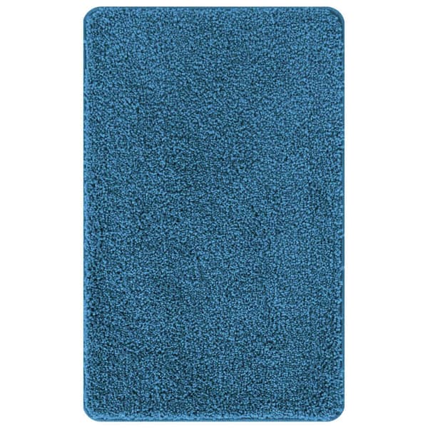 vidaXL Anti-skli badematte Blå 50 x 80 cm PP