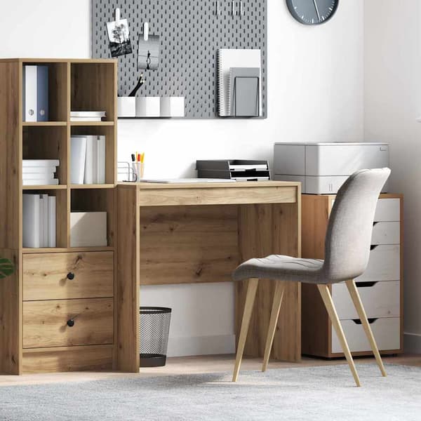vidaXL Skrivebord Artisan Eik 80 x 50 x 76 cm