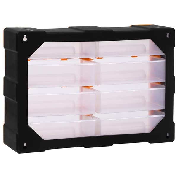 vidaXL Sortimentskap med 8 store skuffer 52x16x37 cm