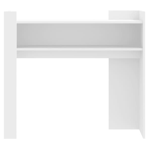 vidaXL Konsollbord hvit 100x35x90 cm konstruert tre