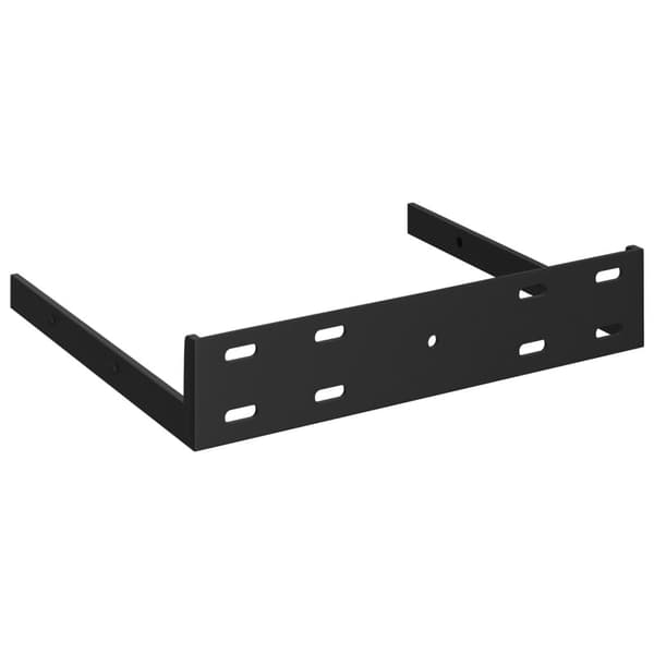 vidaXL Flytende vegghyller 2 stk høyglans grå 35x35x3,8 cm MDF