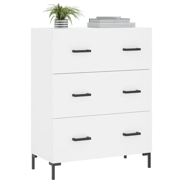 vidaXL Skåp vit 69,5x34x90 cm konstruerat trä