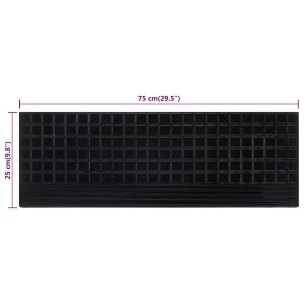 vidaXL Trappstegsmattor 5 st 25x75 cm gummi