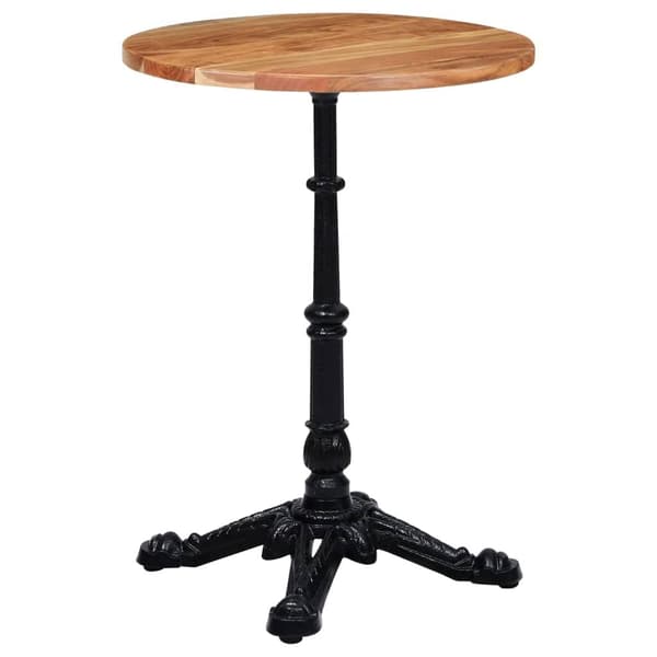 vidaXL Bordsben för cafébord 52x52x72 cm gjutjärn