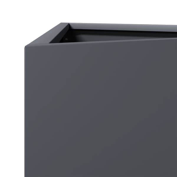 vidaXL Odlingslåda antracit triangulär 40x34,5x70 cm stål