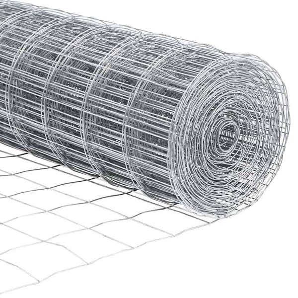 vidaXL Gjerde med stolpe sølv 0,8 x 25 m Stål og PVC