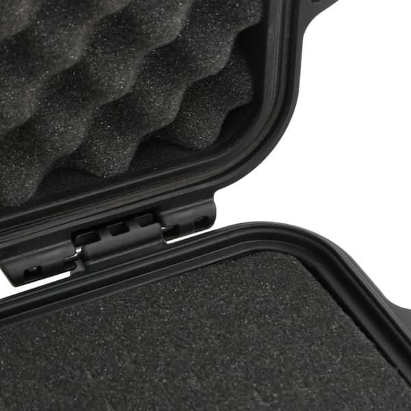 vidaXL Bærbar flykasse svart 30x24,5x20 cm PP