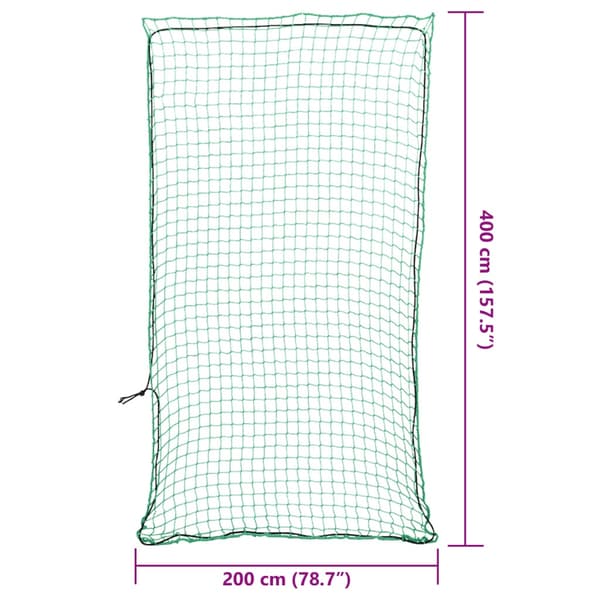vidaXL Lastnät med elastiskt rep grön 4x2 m PP