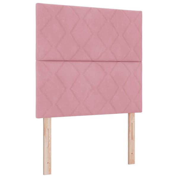 vidaXL Huvudgavel Rosa 90 cm Sammet