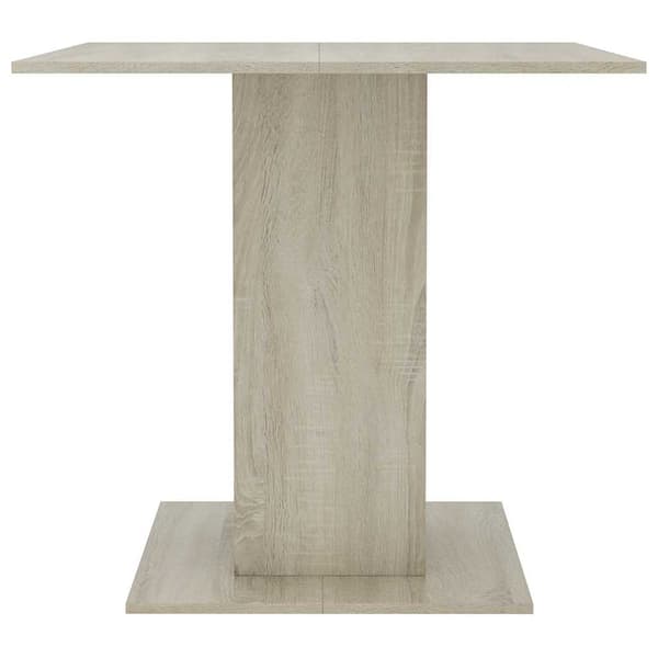vidaXL Spisebord sonoma eik 80x80x75 cm sponplate