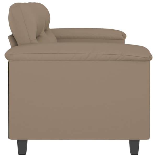vidaXL 2-sitssoffa cappuccino 120 cm konstläder
