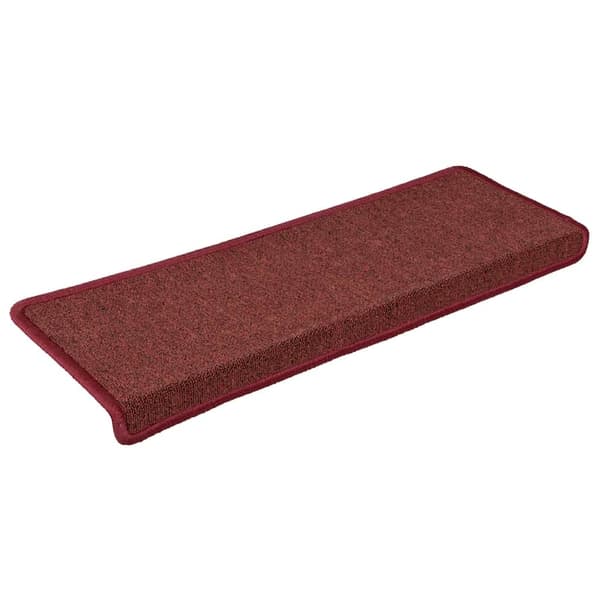 vidaXL Trappematter 30 stk 65x21x4 cm bordeaux rektangulær kant