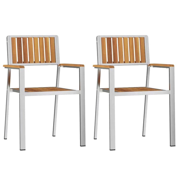 vidaXL Utendørs spisestue sett 3 pcs Brun Solid akasietre