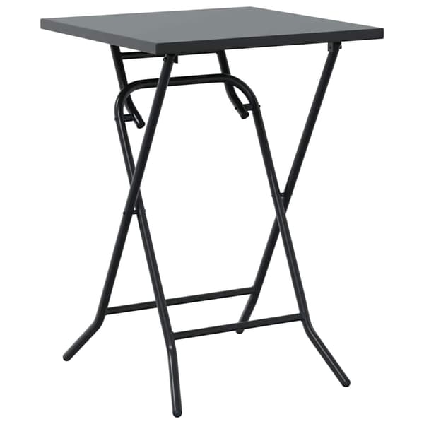 vidaXL Hage Bistro Sett 3 pcs Antrasitt Stål