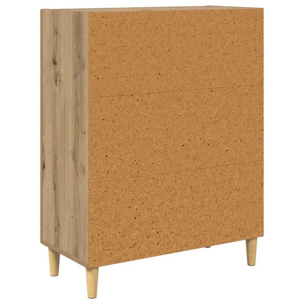 vidaXL Serviesskap Artisan Eik 34 x 69.5 x 90 cm Konstruert tre