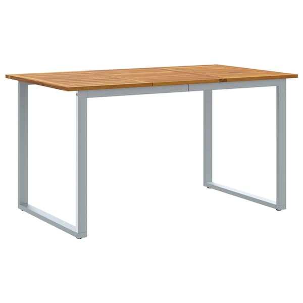 vidaXL Hage Spisegruppe 5 pcs Grå Solid akasietre