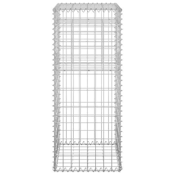 vidaXL Gabionstolpe 40x40x100 cm jern
