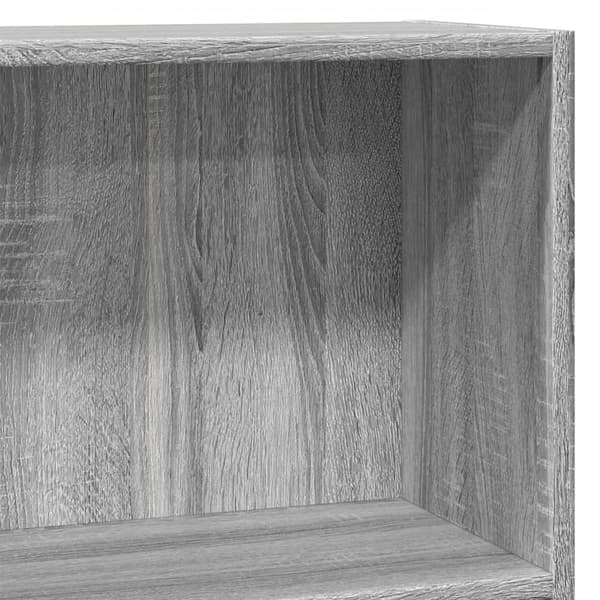 vidaXL Bokhylle grå sonoma 80x30x77 cm konstruert tre