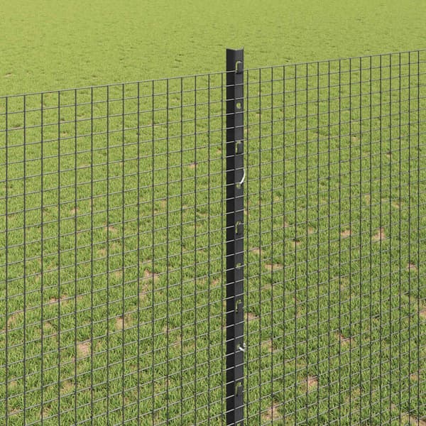 vidaXL Gjerde med innlegg. Grå 1.6 x 10 m Stål