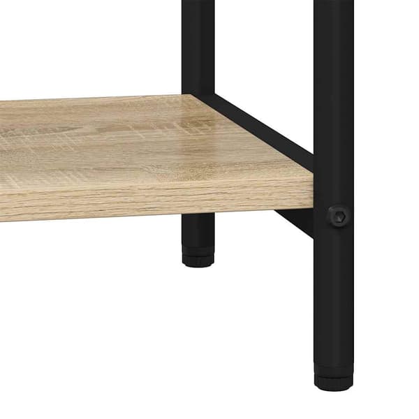 vidaXL Bokhylle Sonoma eik 80 x 30 x 183 cm Konstruert tre