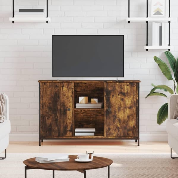 vidaXL TV-benk sonoma eik 100x35x65 cm konstruert tre