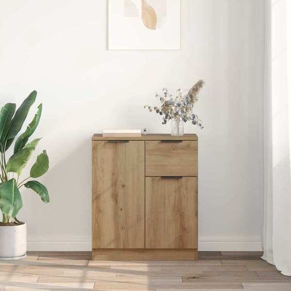 vidaXL Serviesskap Artisan Eik 60 x 30 x 70 cm Konstruert tre