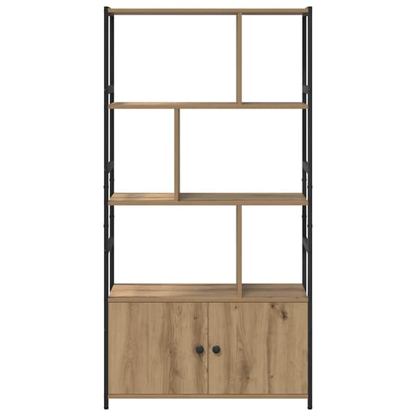 vidaXL Bokhylle artisan eik 80 x 30 x 155.5 cm Konstruert tre