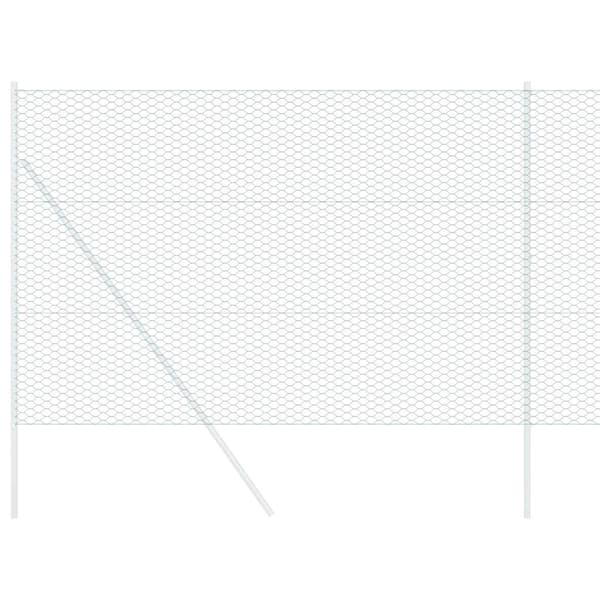 vidaXL Hexagonstängsel Grön 1,6 x 10 m PVC