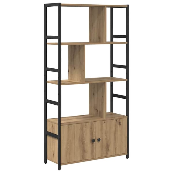 vidaXL Bokhylle artisan eik 80 x 30 x 155.5 cm Konstruert tre
