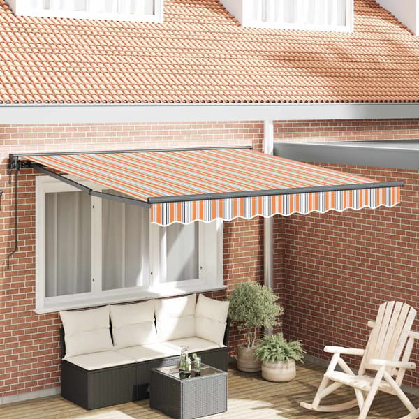 vidaXL Markiseramme Blå og Oransje 350 x 250 cm