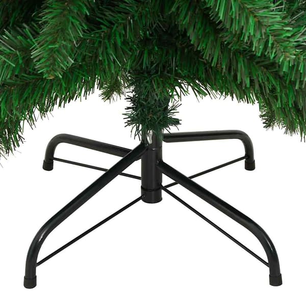 vidaXL Belyst plastgran med 130 LEDs 210 cm