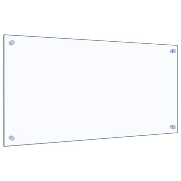 vidaXL Stänkskydd transparent 80x40 cm härdat glas