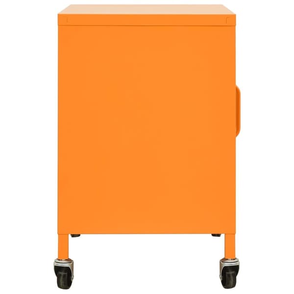 vidaXL Förvaringsskåp orange 60x35x49 cm stål