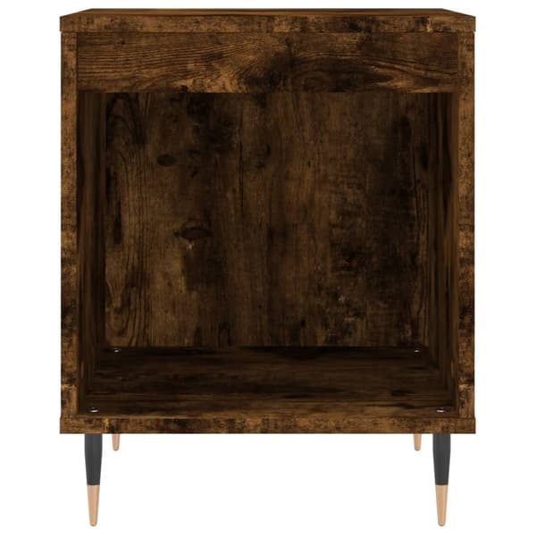 vidaXL Nattbord røkt eik 40x35x50 cm konstruert tre