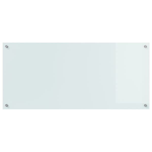 vidaXL Köksskydd Vit 110 x 50 cm härdat glas