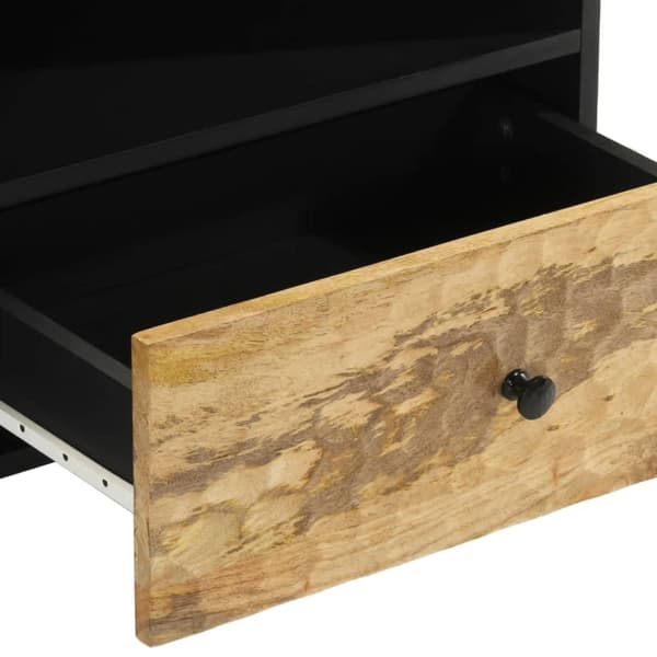vidaXL TV-benk 80x33x46 cm heltre mango