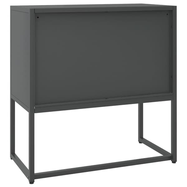 vidaXL Skjenk antrasitt 75x35x75 cm stål