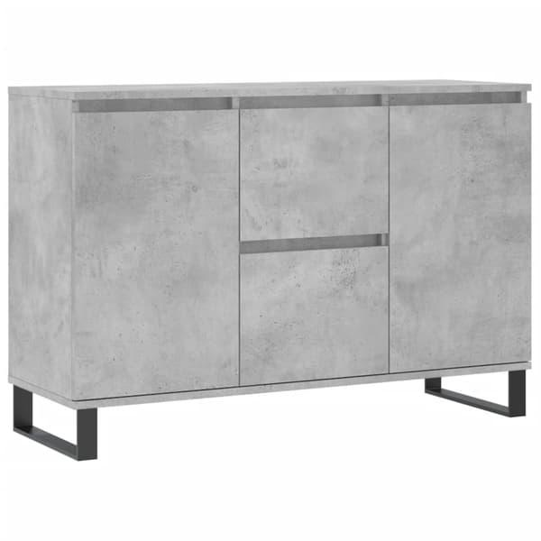 vidaXL Skjenk grå 101,5x35x70 cm konstruert tre