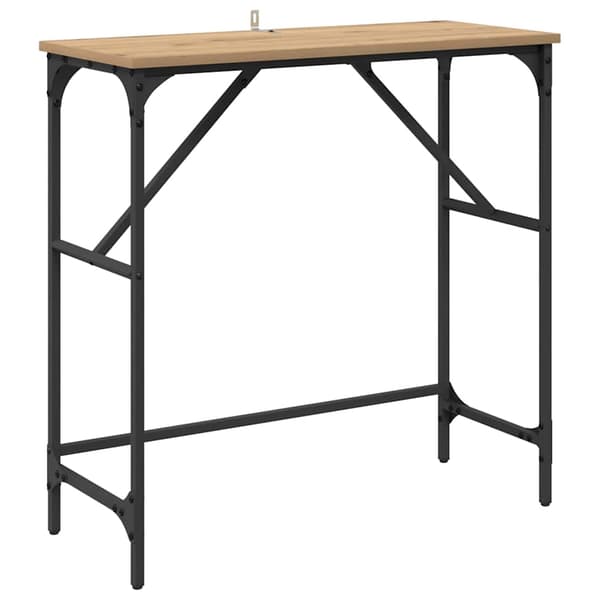 vidaXL Konsollbord Artisan Eik 75 x 32 x 75 cm Konstruert tre